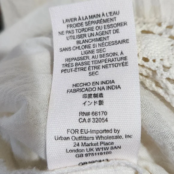 Free People Urban Outfitters Victorian Embroidered Mini Dress size XS - Picture 10 of 11